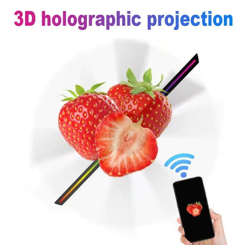 Projecteur holographique 3D (type ventilateur ) 42 CM wifi avec télécommande