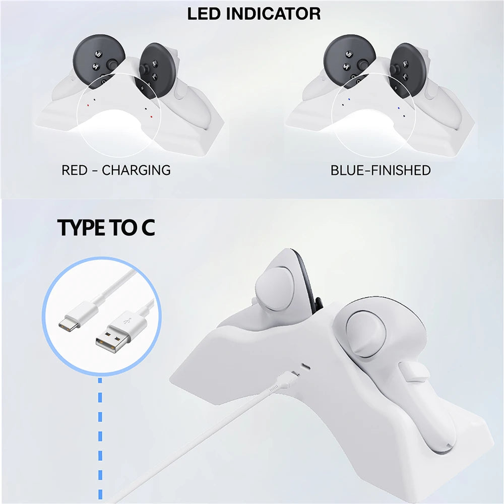 Dock de recharge pour joystick Meta Quest 3 / 3S