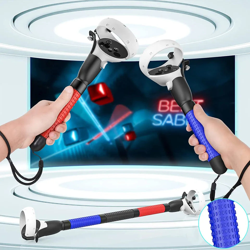 Poignées extensibles pour jeu de Golf et tennis pour controleur Oculus Quest 2