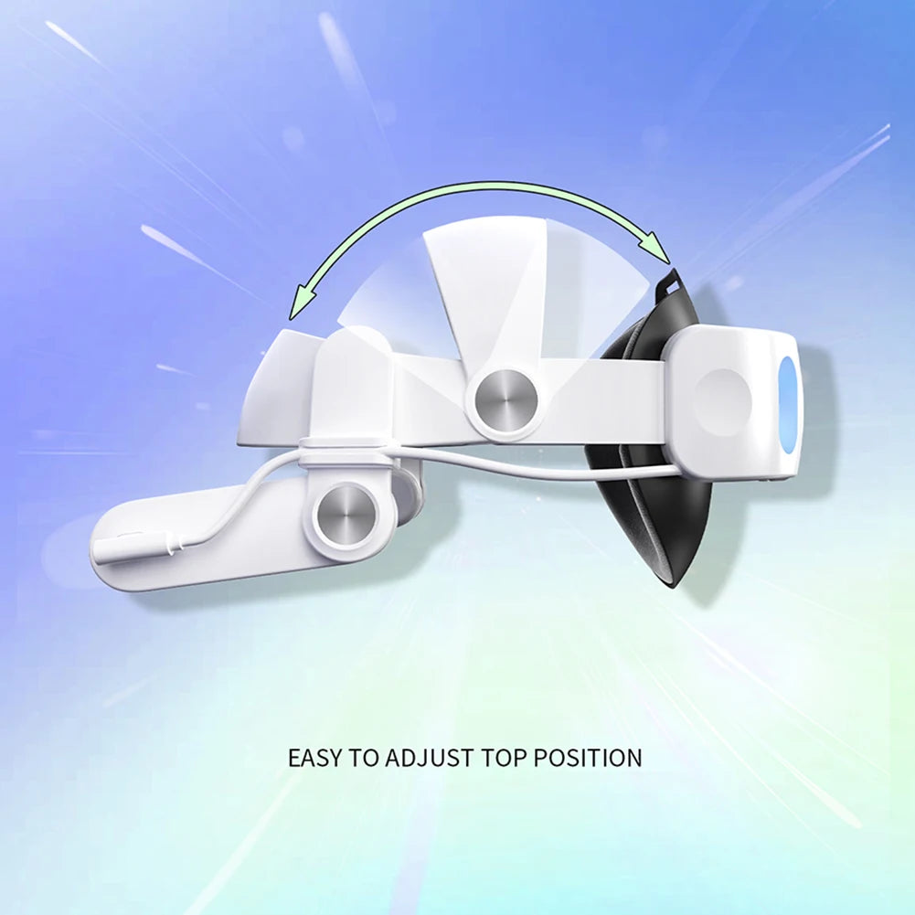 Sangle de tête avec batterie intégrée 10000mAh pour casque VR Meta Quest 3