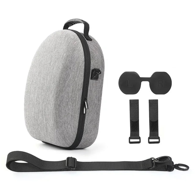 Etui de rangement et de transport antichoc EVA pour casque VR , avec bandoulière .