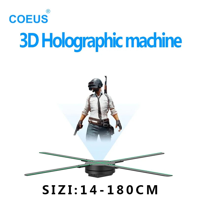 Projecteur holographique 3D à hélices connecté WIFI et bluetooth .