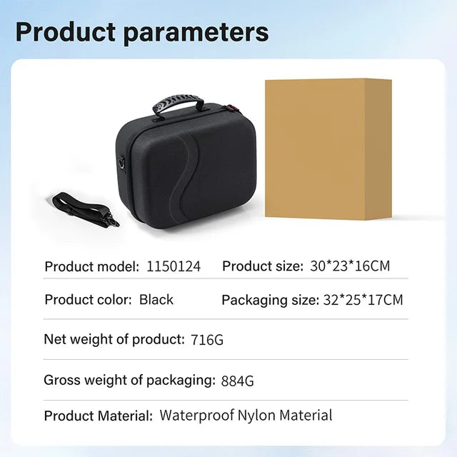 Sac de trancsport waterproof pour casque VR Meta Quest 3 et 3S .