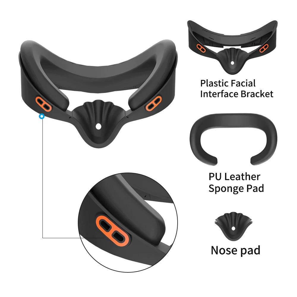 Support mousse de remplacement pour casque VR Meta Quest 3