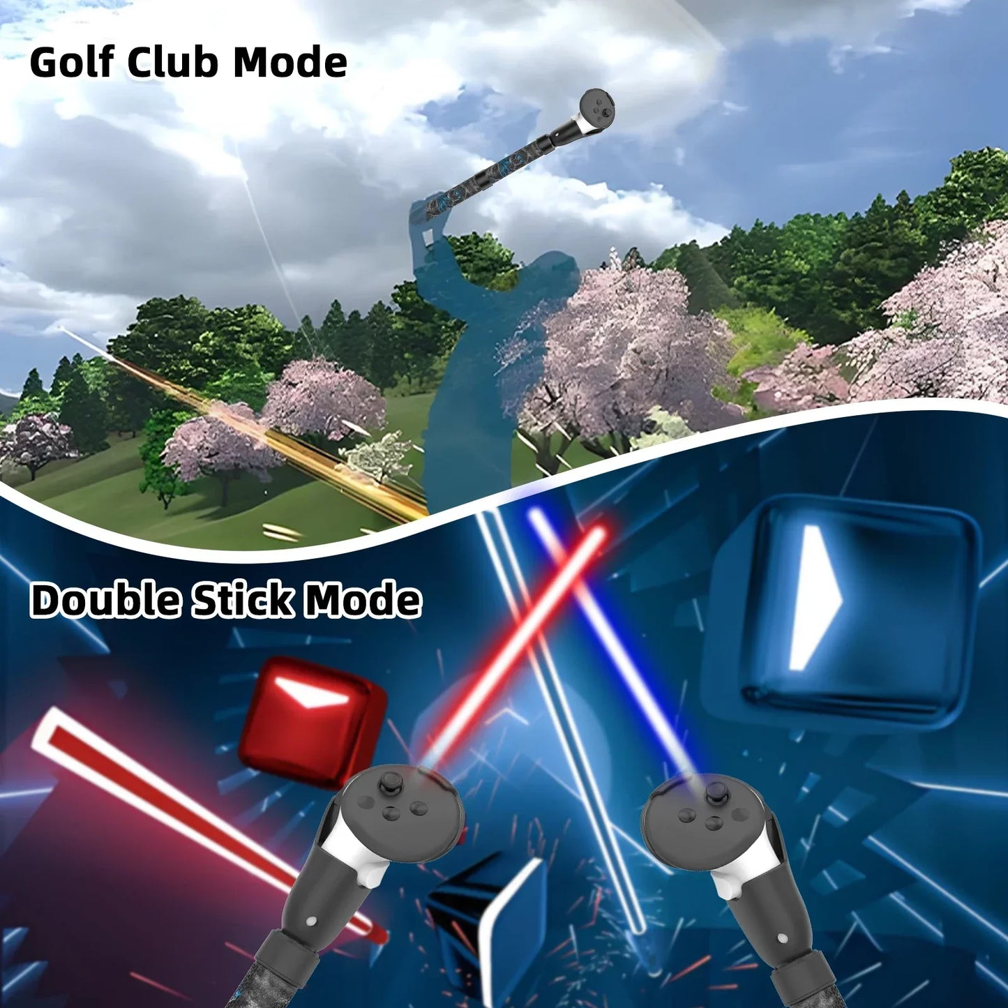 Nouveau extenseur Beat Saber Golf + Tennis pour Oculus Meta Quest 3/3S