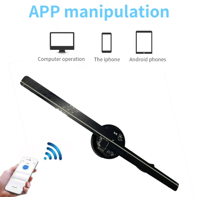 PROJECTEUR HOLOGRAPHIQUE 3D WIFI A LED