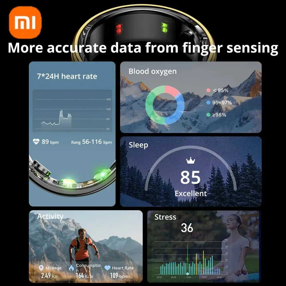 XIAOMI Smart Ring connecté Bluetooth Multi-sport Waterproof IP68&5ATM