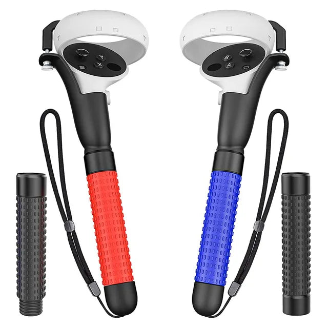 Poignées extensibles pour jeu de Golf et tennis pour controleur Oculus Quest 2