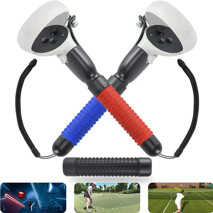 Poignées extensibles pour jeu de Golf et tennis pour controleur Oculus Quest 2