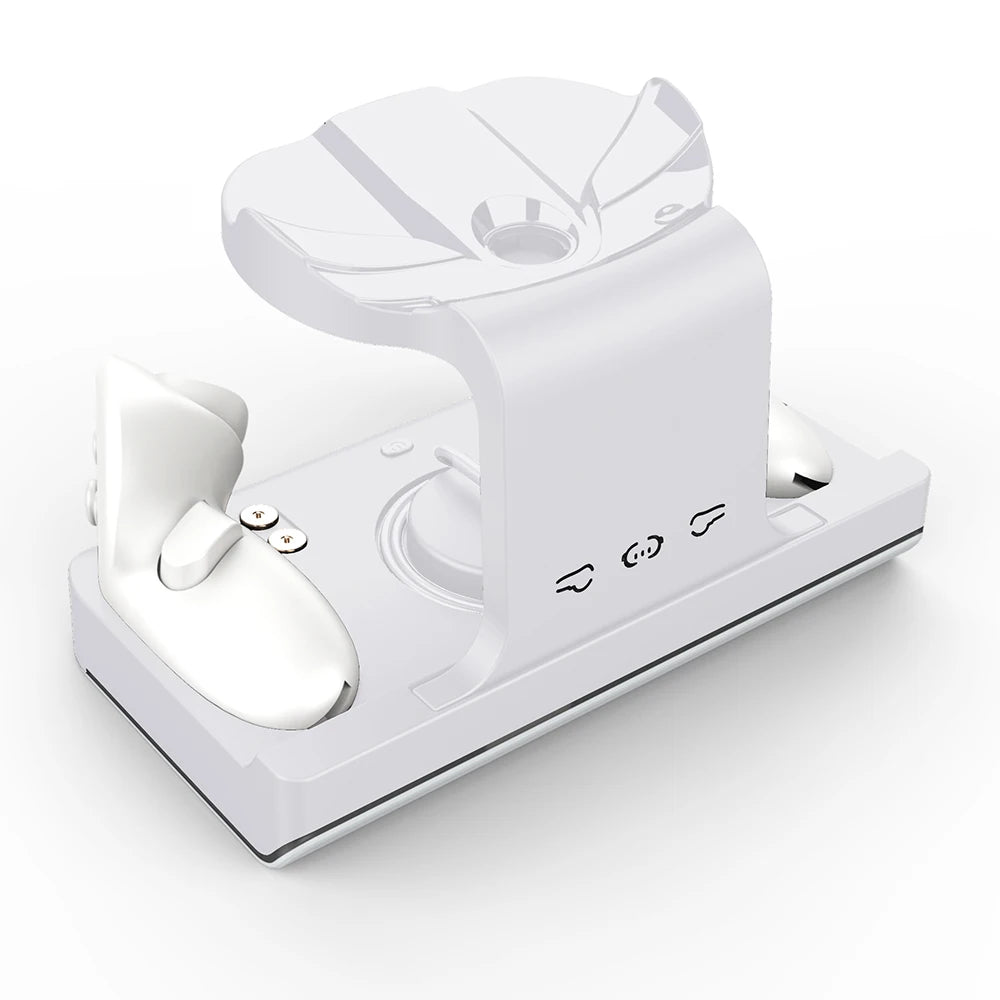 Dock de recharge pour  casque VR Meta Quest 3, avec emplacements de recharge pour accessoires